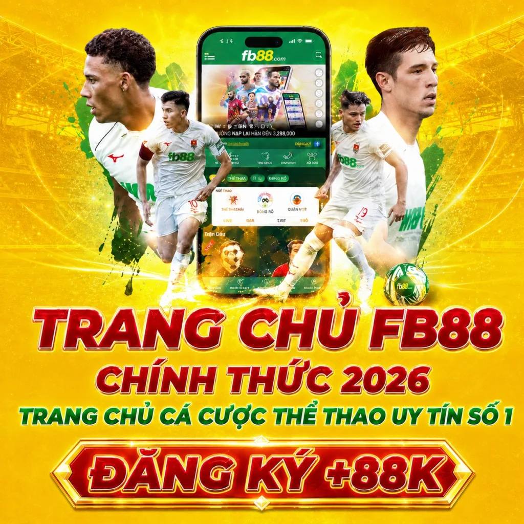 Banner mobile FB88 chính thức 2026 đăng ký 88K